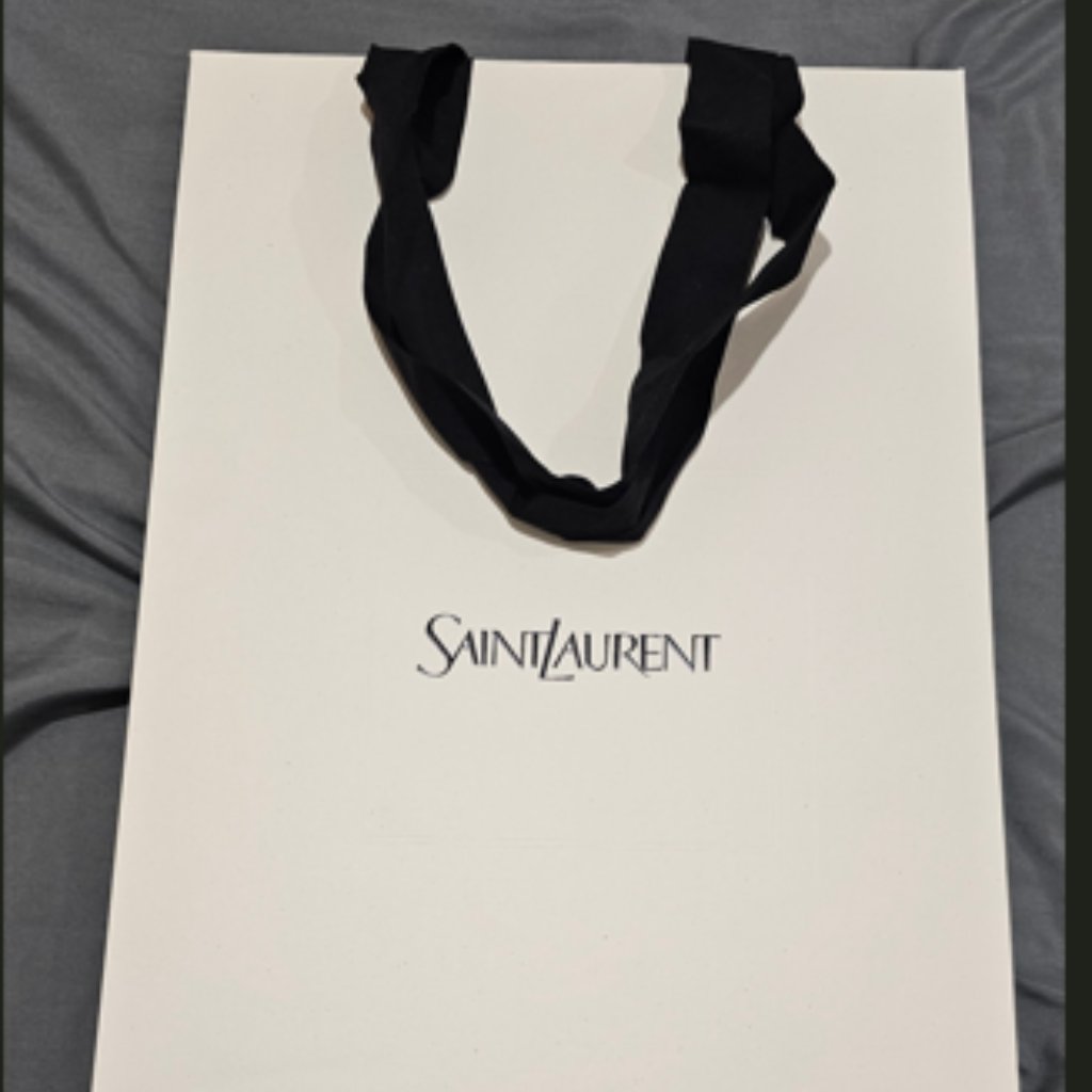 Authentic New Ysl Gift Shopping Bag